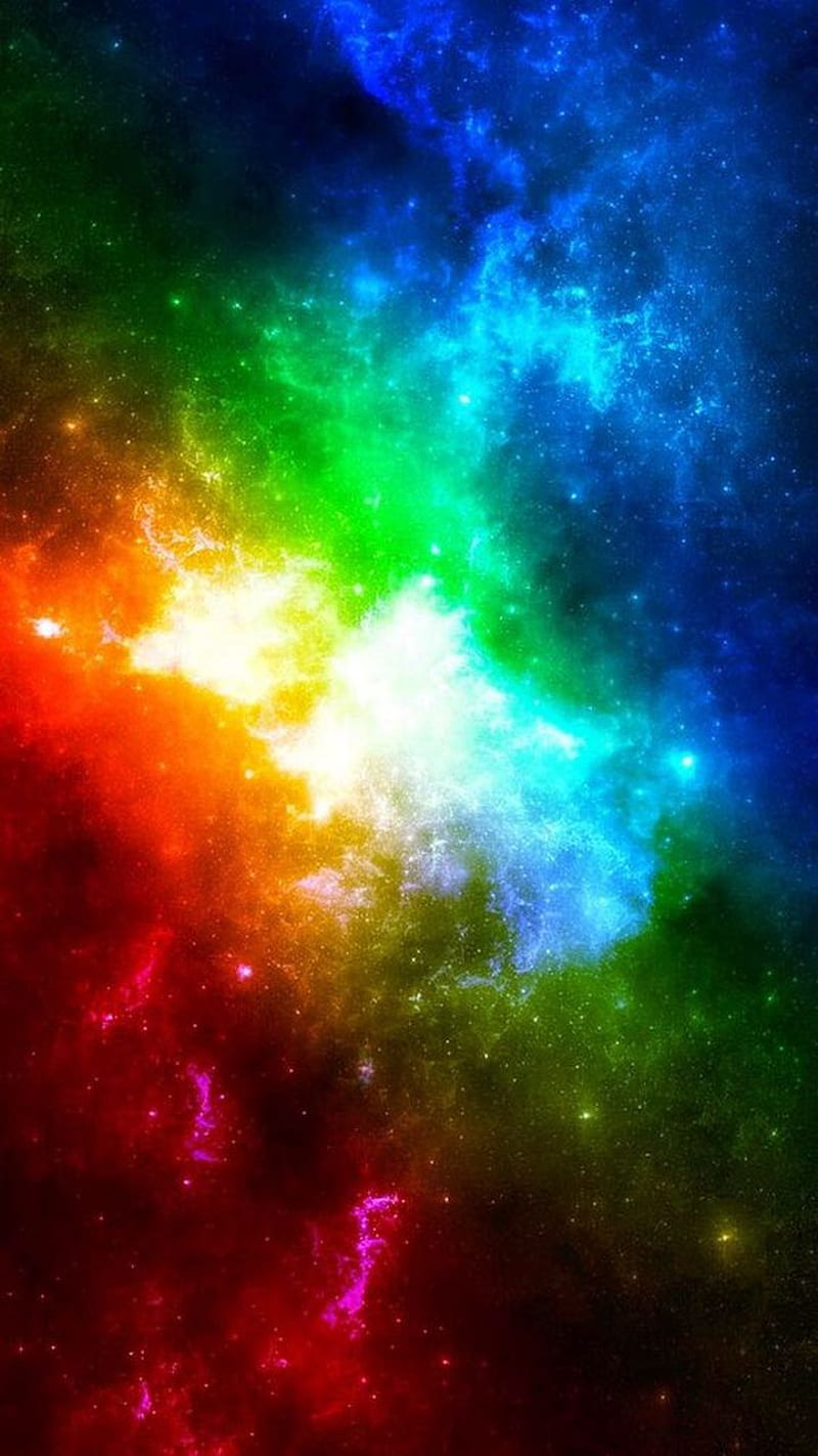 Magical Rainbow, magic, pink, clouds, sky, galaxy, fantasy, HD phone  wallpaper