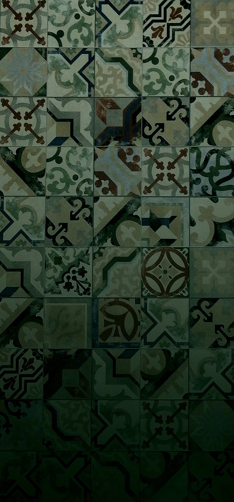Z AZULEJOS OSCURO, azulejos, decoracion, geometria, dark, HD phone wallpaper