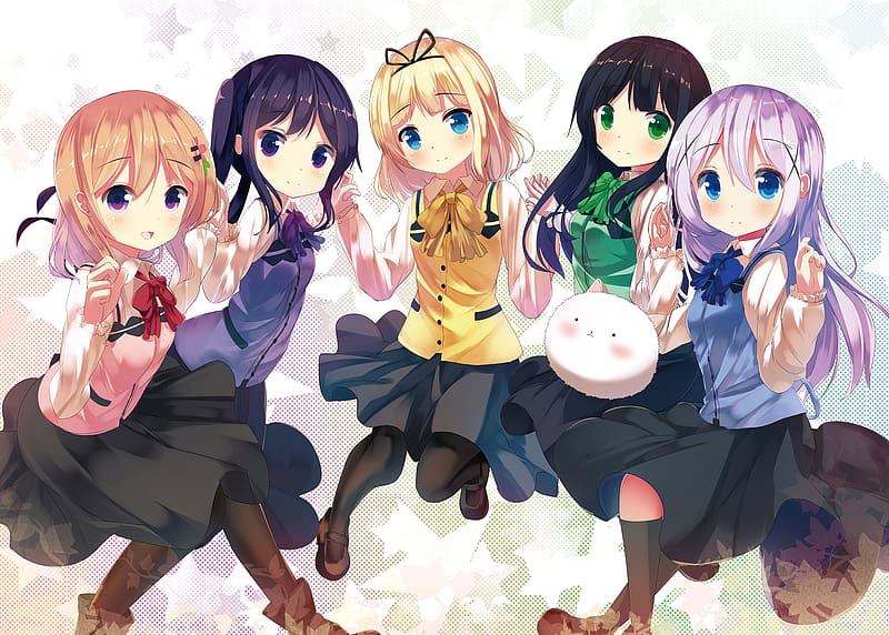 Gochuumon wa Usagi Desu ka? Bloom - Hoto Kokoa - Jouga Maya - Kafuu Chino -  Kirima Syaro - Natsu Megumi - Tedeza Rize - Ujimatsu Chiya - Tapestry -  Enjoy the journey (Anime University COOP)