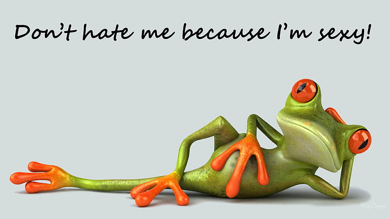 Sexy Frog, cute, frog, fantasy, whimsical, red eyed frog, firefox persona, funny, sexy, HD wallpaper