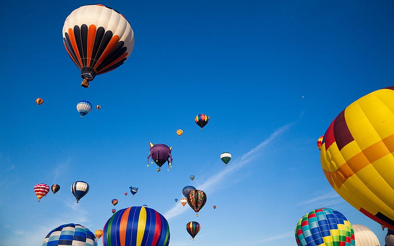 Colorful hot air balloons in sky 01, HD wallpaper | Peakpx