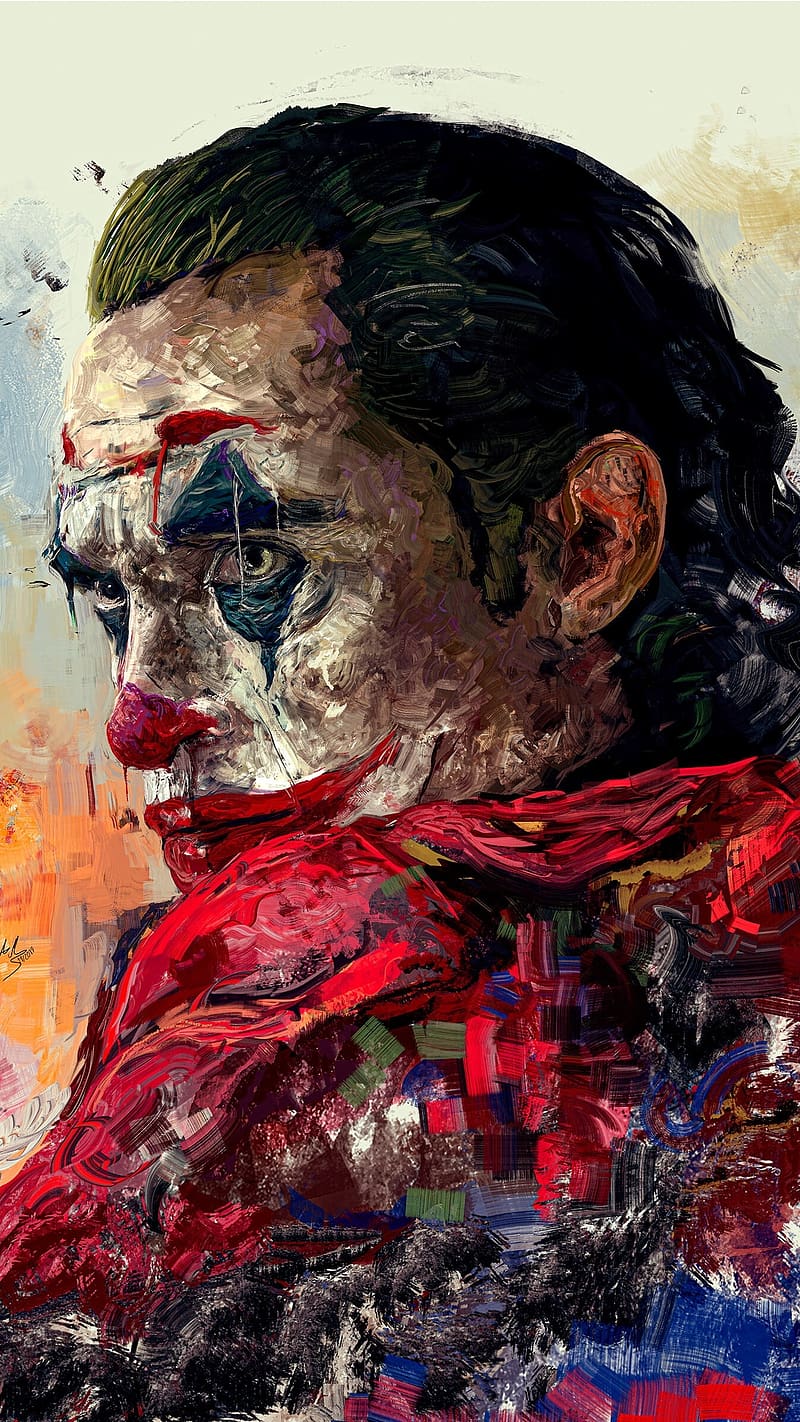 Joker , joker painting, joker, painting, HD phone wallpaper