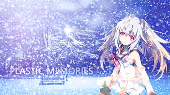 IslaxTsukasa Plastic Memories Wallpaper by BonillaDesigner on