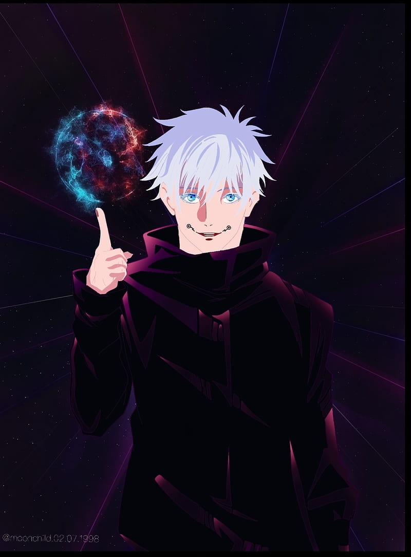 Jujutsu kaisen, anime, digital art, goju, goju saturo, itadori, sakuna ...