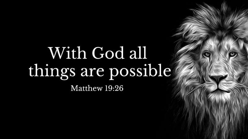 With God All Things Are Possible Jesus, HD wallpaper