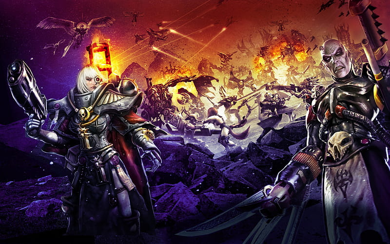 Warhammer 40k, WH40K, art, characters, Adepta Sororitas, Sisters of Battle, HD wallpaper