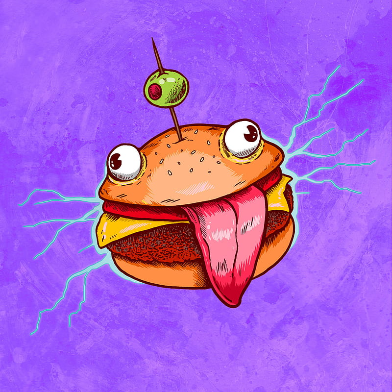 Bur Burger fortnite, meme, HD phone wallpaper