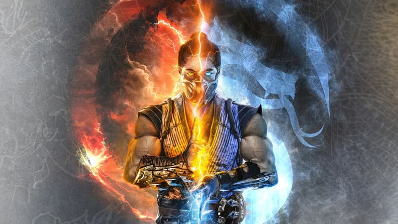 ArtStation - Mortal Kombat 1 Logo with Noob Saibot and Smoke