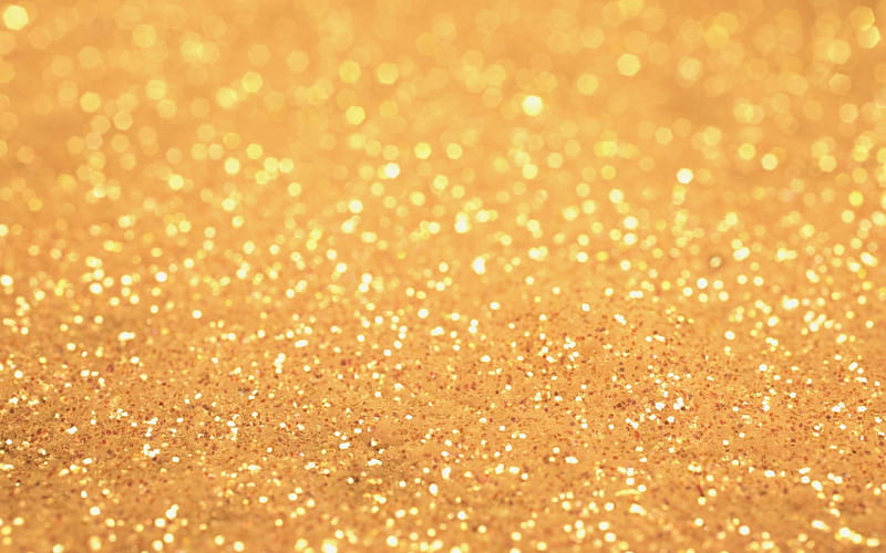 Golden glittering, pattern, gold, glitter, pixie dust, golden, texture, HD wallpaper