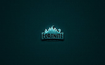 Fortnite glitter logo, creative, bronze metal background, games logo ...