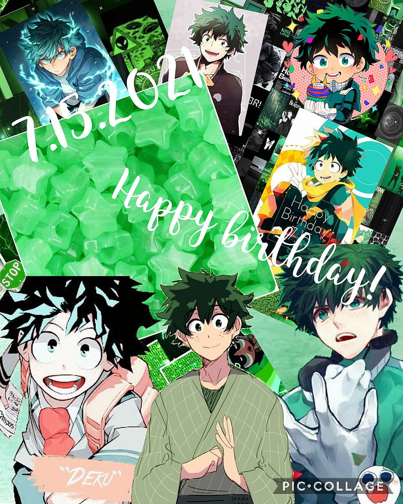 Happy birtay, midoriya, deku, mha, bnha, cute, anime, izuku, HD phone  wallpaper | Peakpx