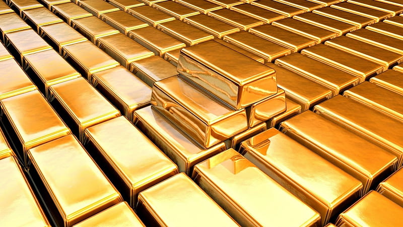 Gold Bullion, gold, bullion, money, currency, value, HD wallpaper