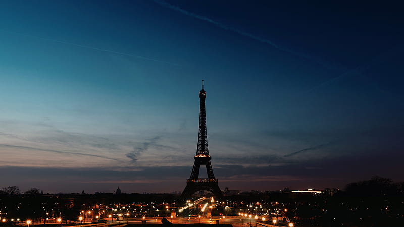 Eiffel Tower Night Time Clear Sky, eiffel-tower, france, paris, world, graphy, sky, HD wallpaper