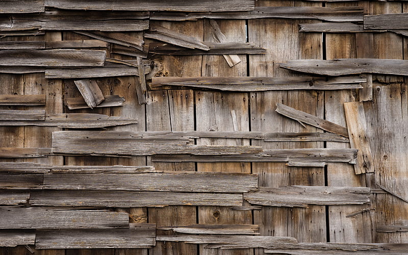 old wood planks texture, wood background, old wood texture, wood wall texture, HD wallpaper