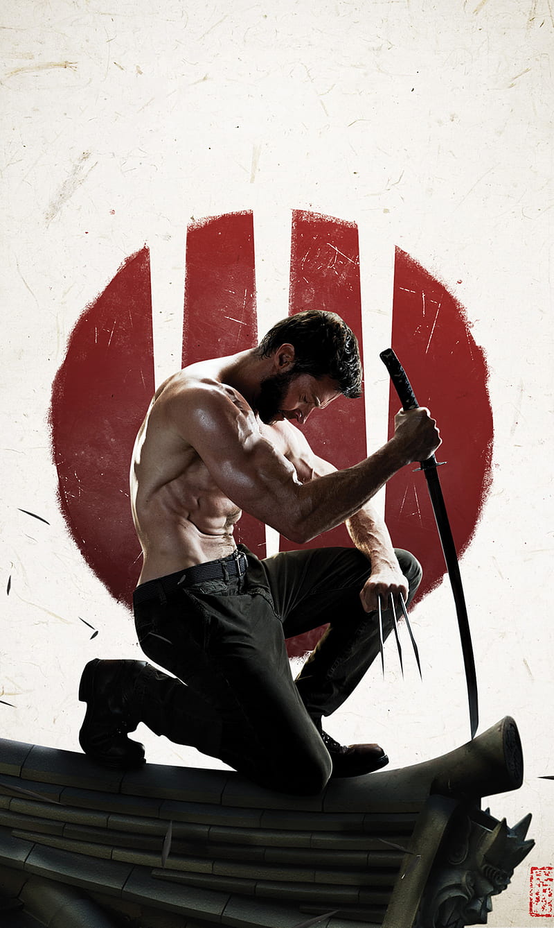 Wolverine, art, avengers, fantasy, jackman, marvel, ninja, x-men, HD phone wallpaper