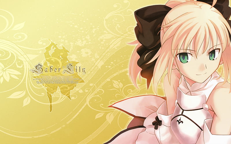 Saber Lily, holy grail war, fate stay night, battle, excalibur, anime, HD wallpaper