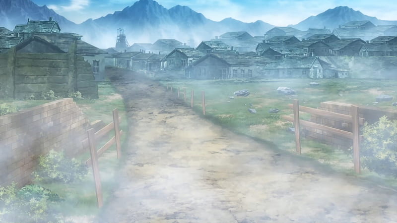 Premium AI Image | Ruined city sunset anime visual novel game Invasion  disaster Generate Ai