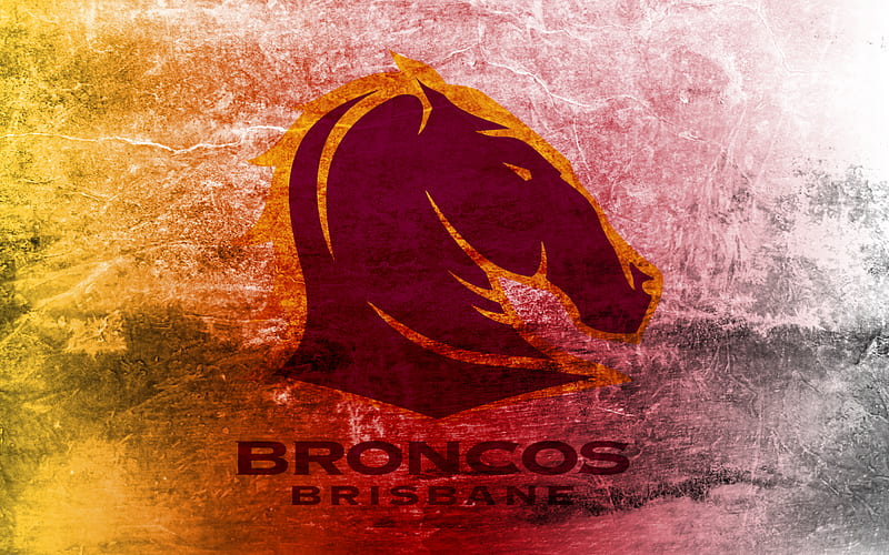 Rugby, Brisbane Broncos, National Rugby League , NRL , Logo, HD wallpaper