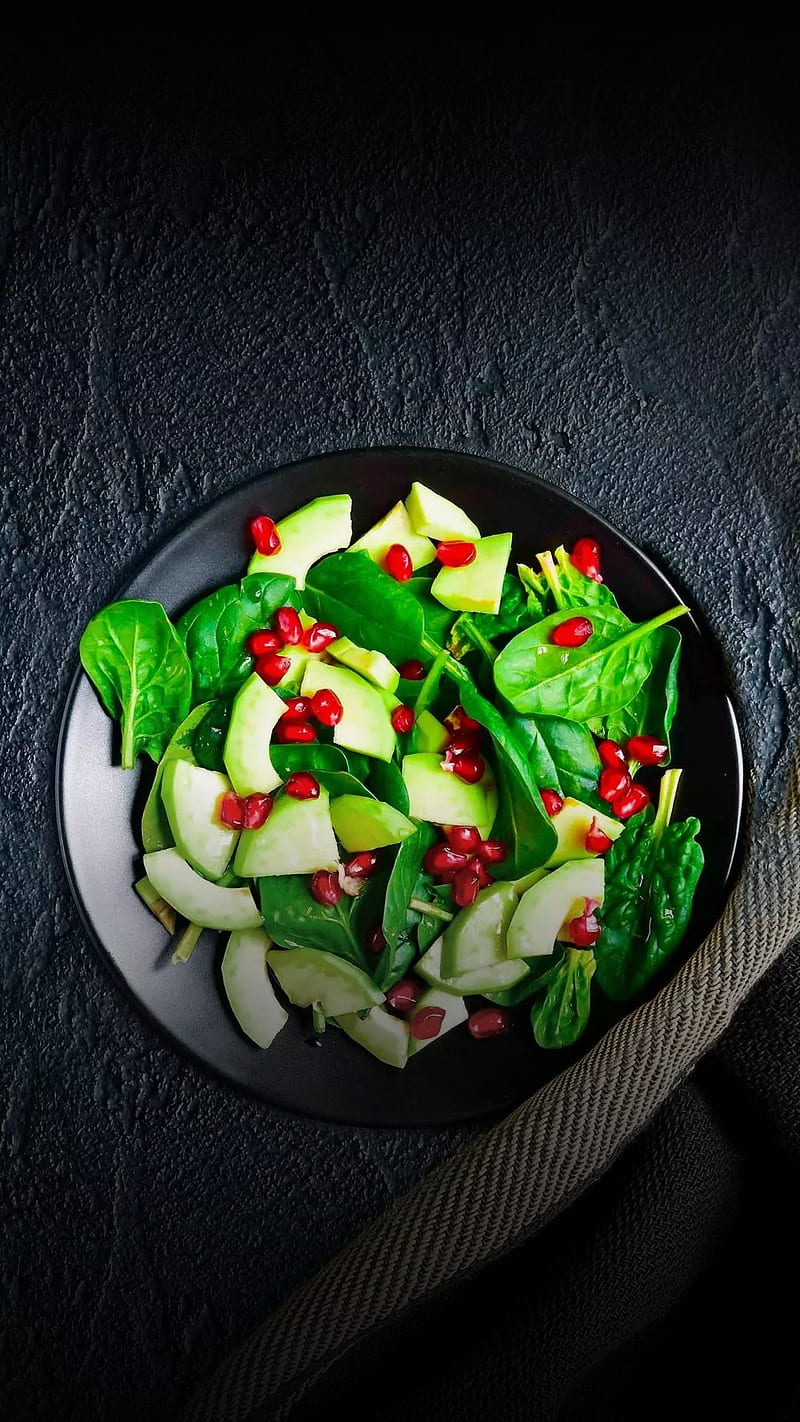 Food, diet, green, salad, HD phone wallpaper