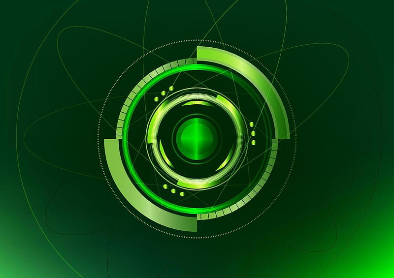 Abstract Background Hi Tech Circle Display Scan Tech Futuristic Science Graphic Vector Illustration 8031994 Vector Art At Vecteezy, Cool Abstract Science, HD wallpaper