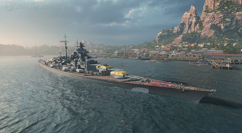 Battleship Bismarck, ww2, bismarck, battleship, millitary, HD wallpaper