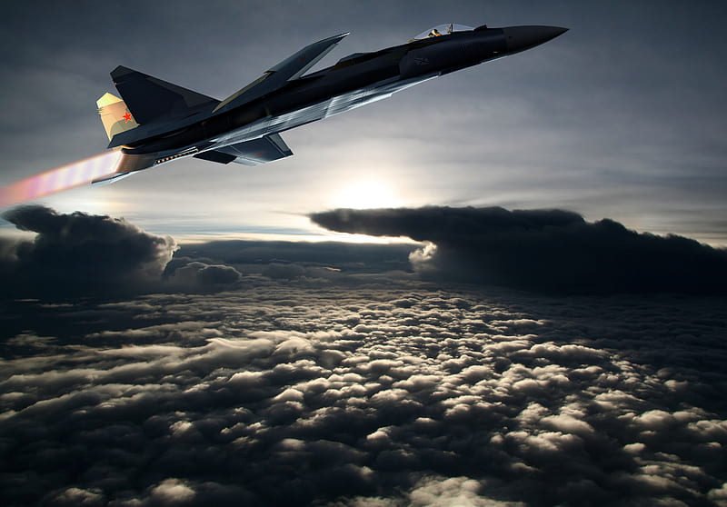 Military, Su 47, Sukhoi Su 47, Jet Fighters, HD wallpaper | Peakpx