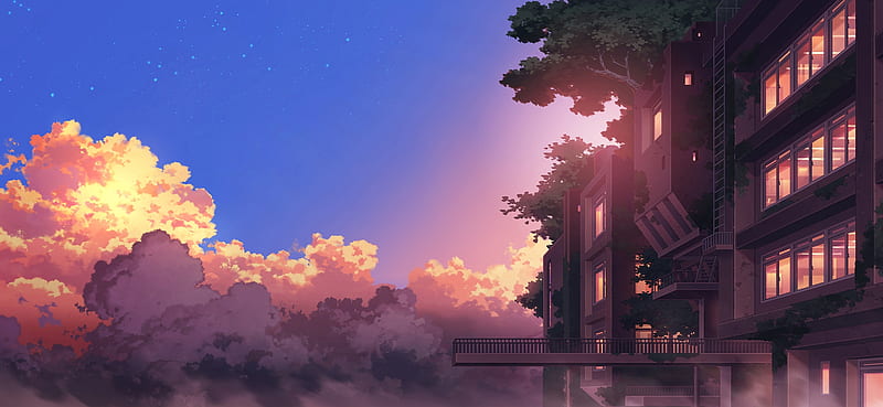 61 Cool Anime Landscape Wallpapers  WallpaperSafari