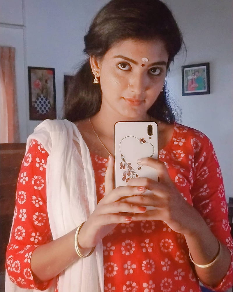 Snisha Chandran, actress, mallu, model, serial actress, HD phone wallpaper