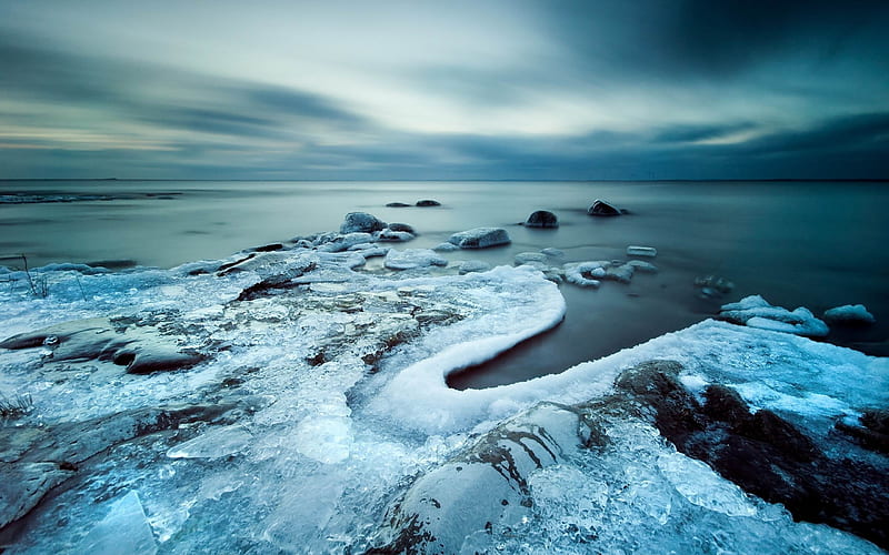 ice coast cold captivity-Perfect landscape, HD wallpaper