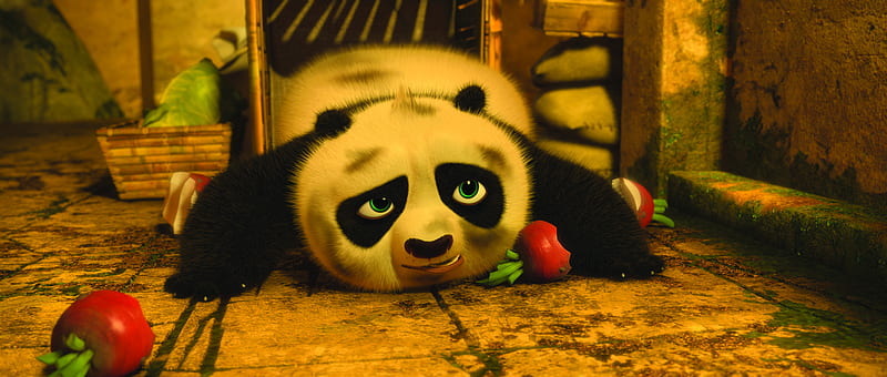 Little Po, panda, cute, kung fu panda 2, baby, po, HD wallpaper