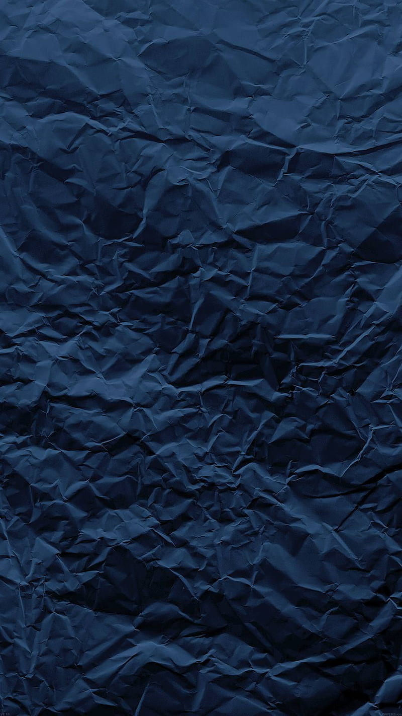 Paper, blue, crumpled, dark, HD phone wallpaper