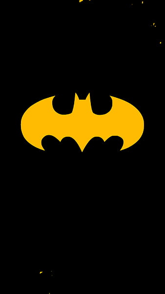 Bat man, batman, black, iphone, yellow, HD phone wallpaper | Peakpx