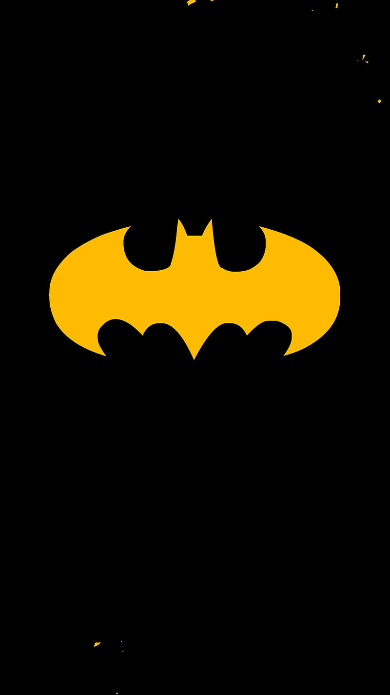 Bat man, batman, black, iphone, yellow, HD phone wallpaper | Peakpx