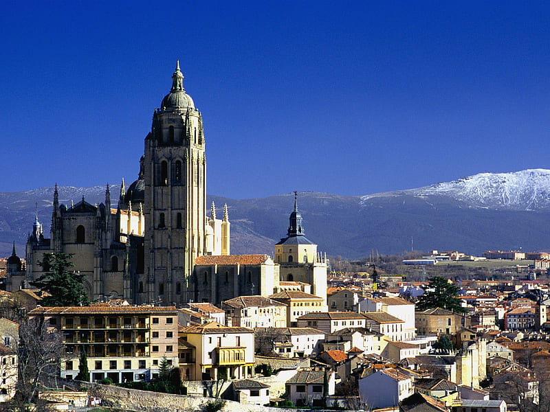 Segovia-Spain, segovia, city, HD wallpaper