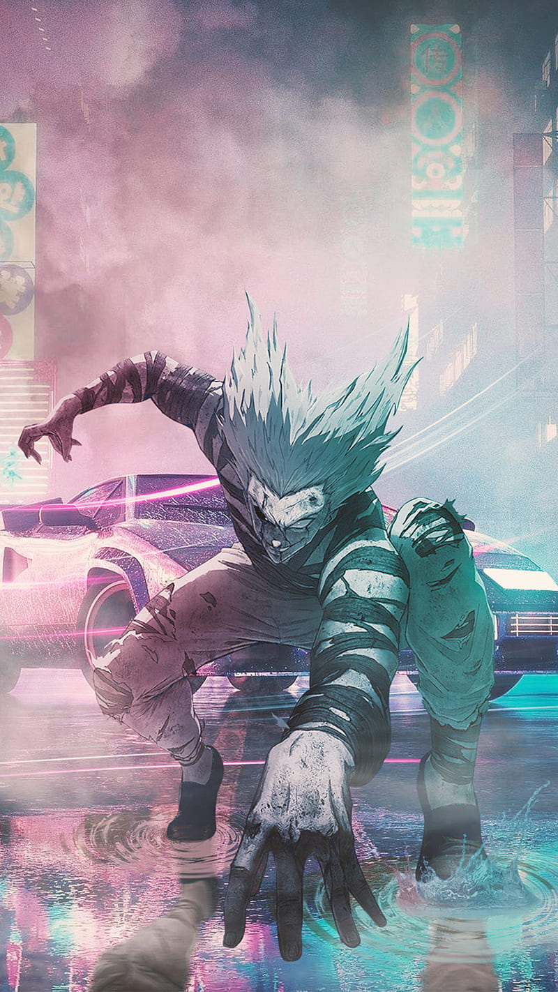 I made Garou Wallpaper for mobile : r/OnePunchMan