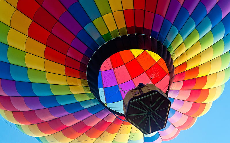 Hot Air Balloon 3, air-balloon, nature, colorful, HD wallpaper