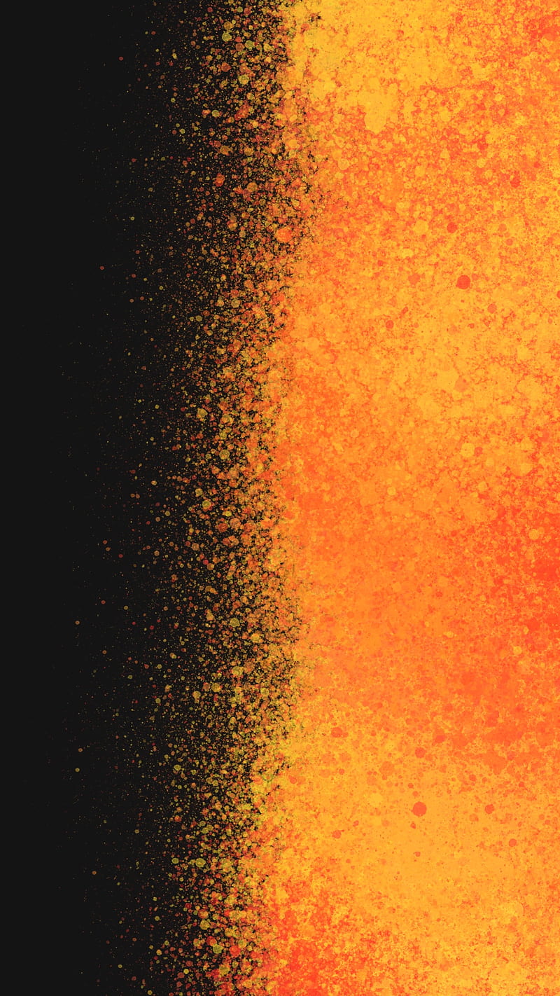 Orange Emotion, FMYury, abstract, black, brush, brushes, color, colorful, colors, dots, gradient, layers, red, splash, splashes, HD phone wallpaper