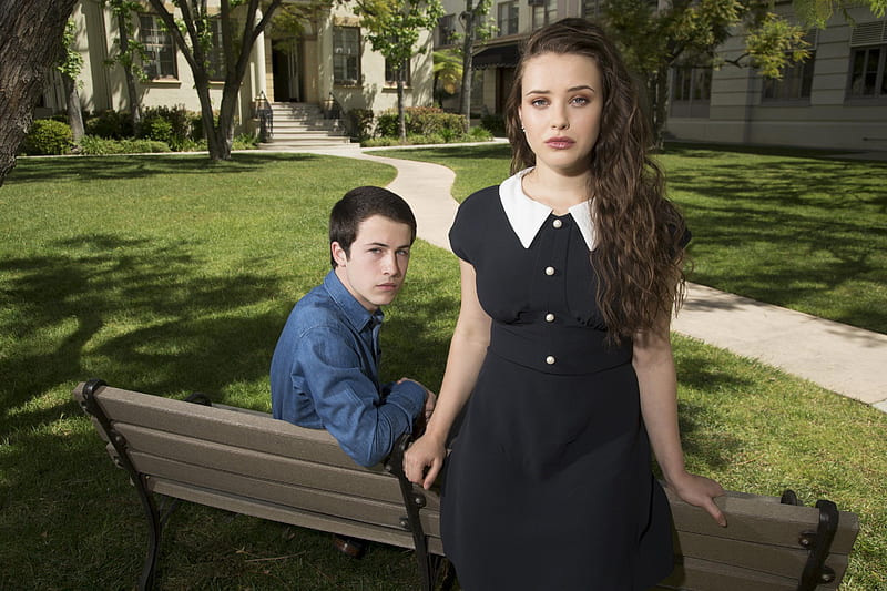 Clay And Hannah 13 Reasons Why, 13-reasons-why, tv-shows, girls, actress, katherine-langford, dylan-minnette, HD wallpaper