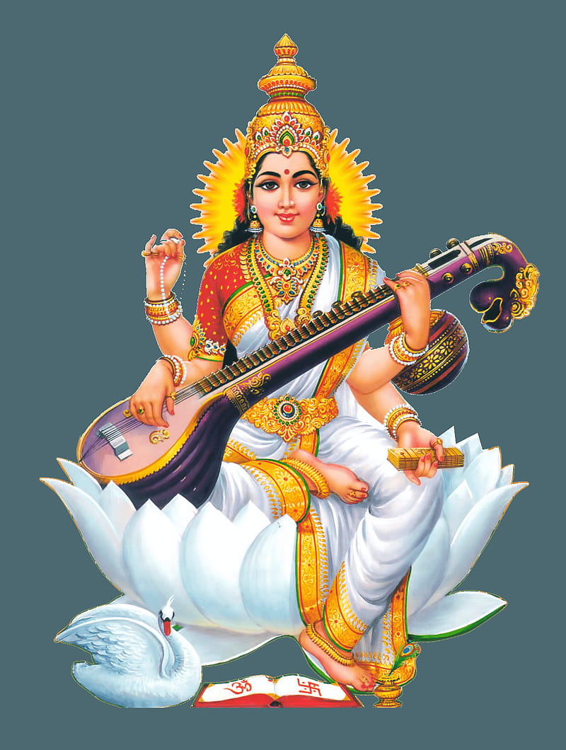 Saraswati Mata, god of knowledge hindu, indian, life, saraswati, HD phone  wallpaper | Peakpx