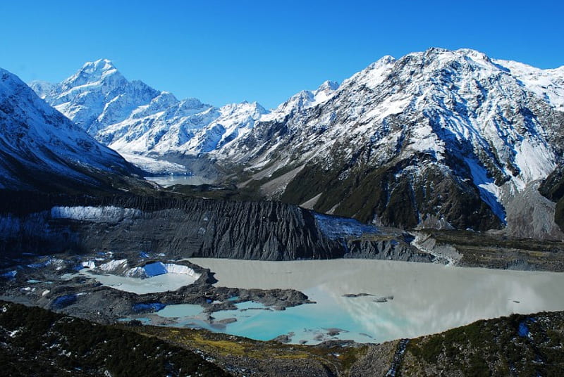 *** NEW ZELAND - Mount Cook ***, nature, sky, blue, mountains, HD wallpaper
