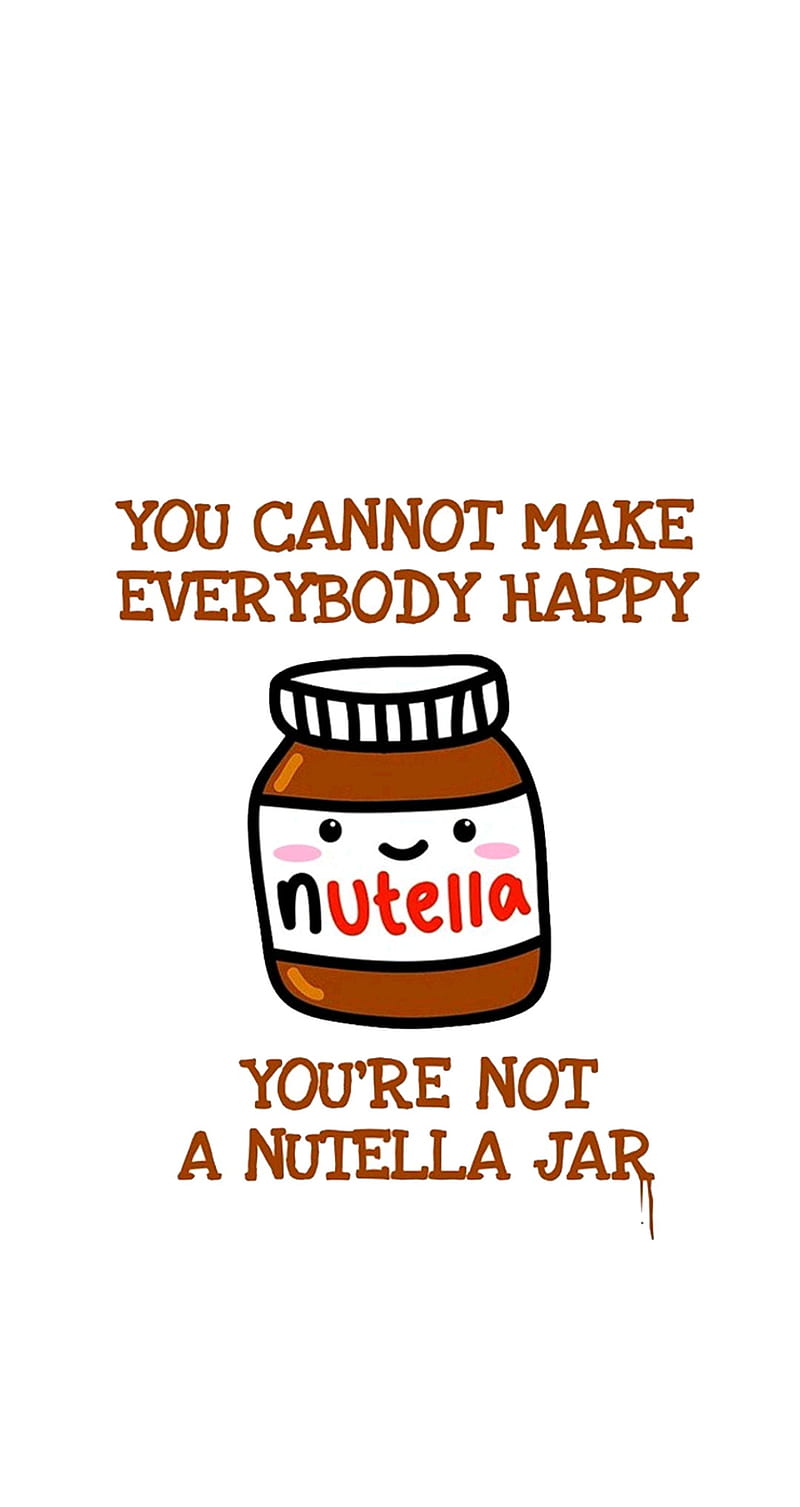 Nutella, quotes, HD phone wallpaper