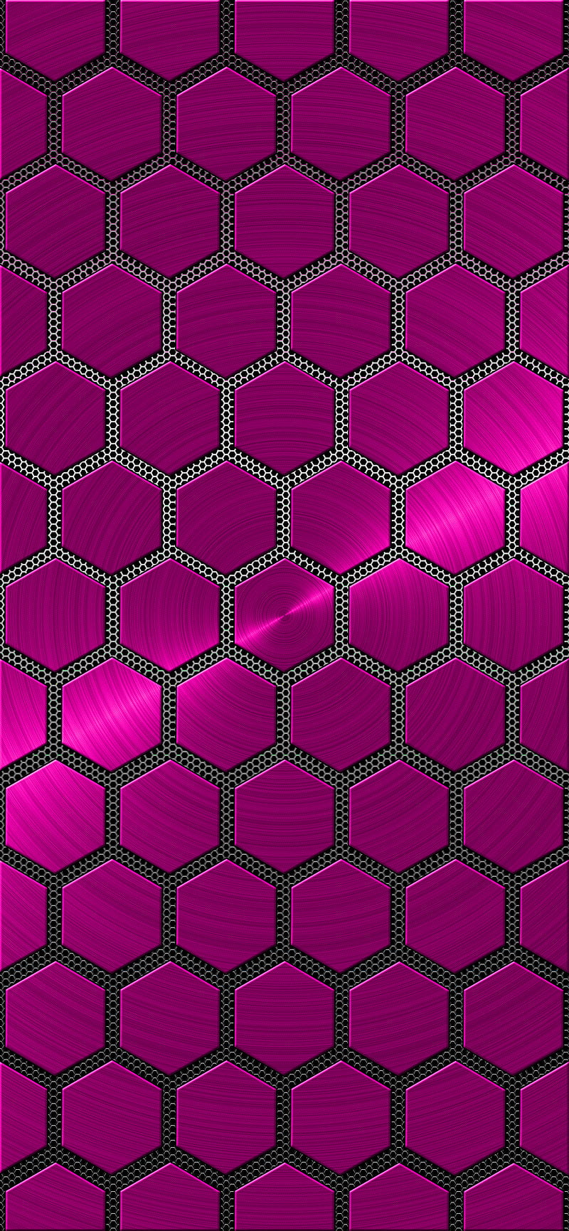 Pink Poly w Mesh, 3mcsnetwork, hexagon, metal, pattern, polygon, shiny, x3mcx, HD phone wallpaper