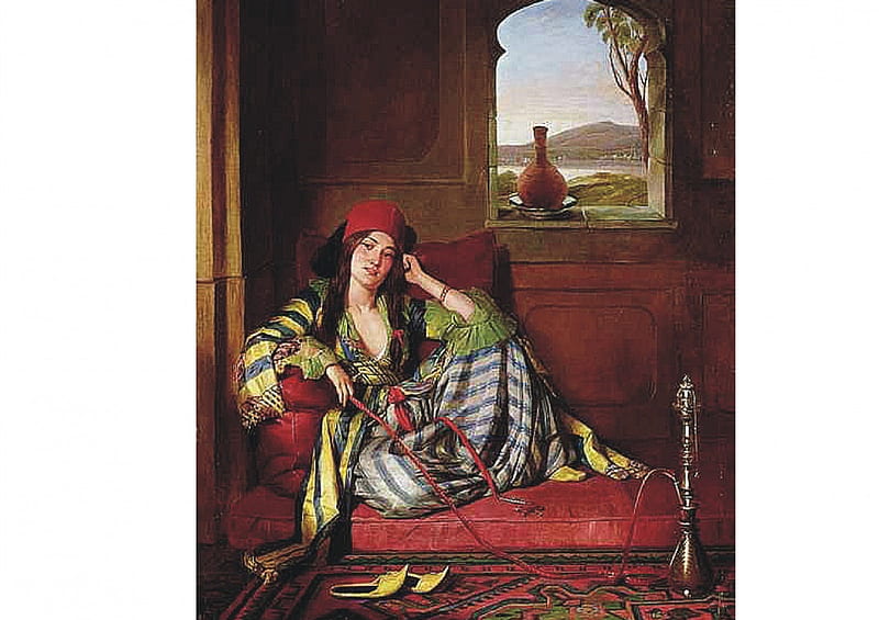 Favourite of the harem, favourite, harem, John Frederick Lewis, oriental, HD wallpaper