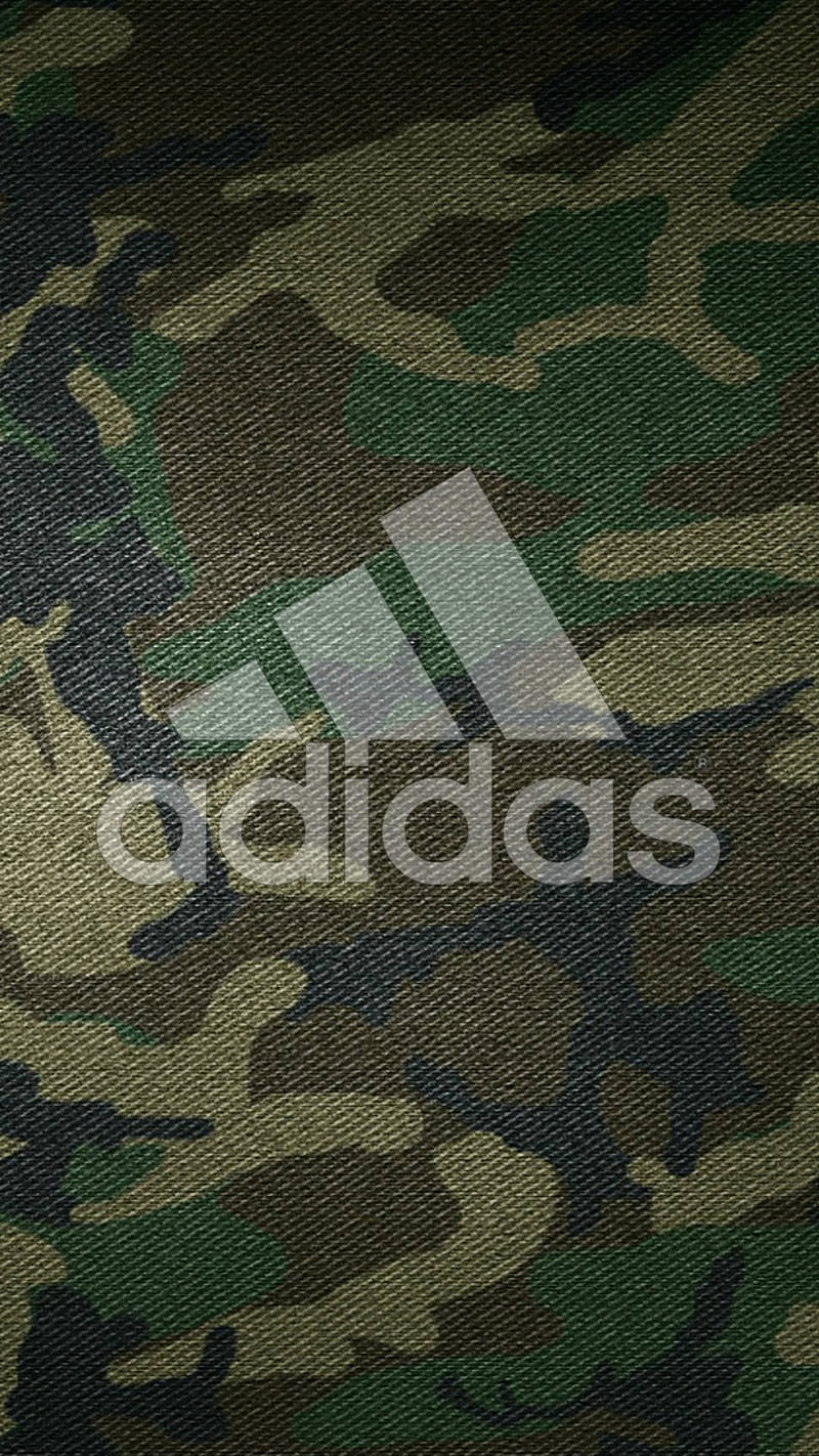 Adidas original, adidas, camuflaje de soldados, sport, fondo de adidas, football, logo, real, HD phone wallpaper