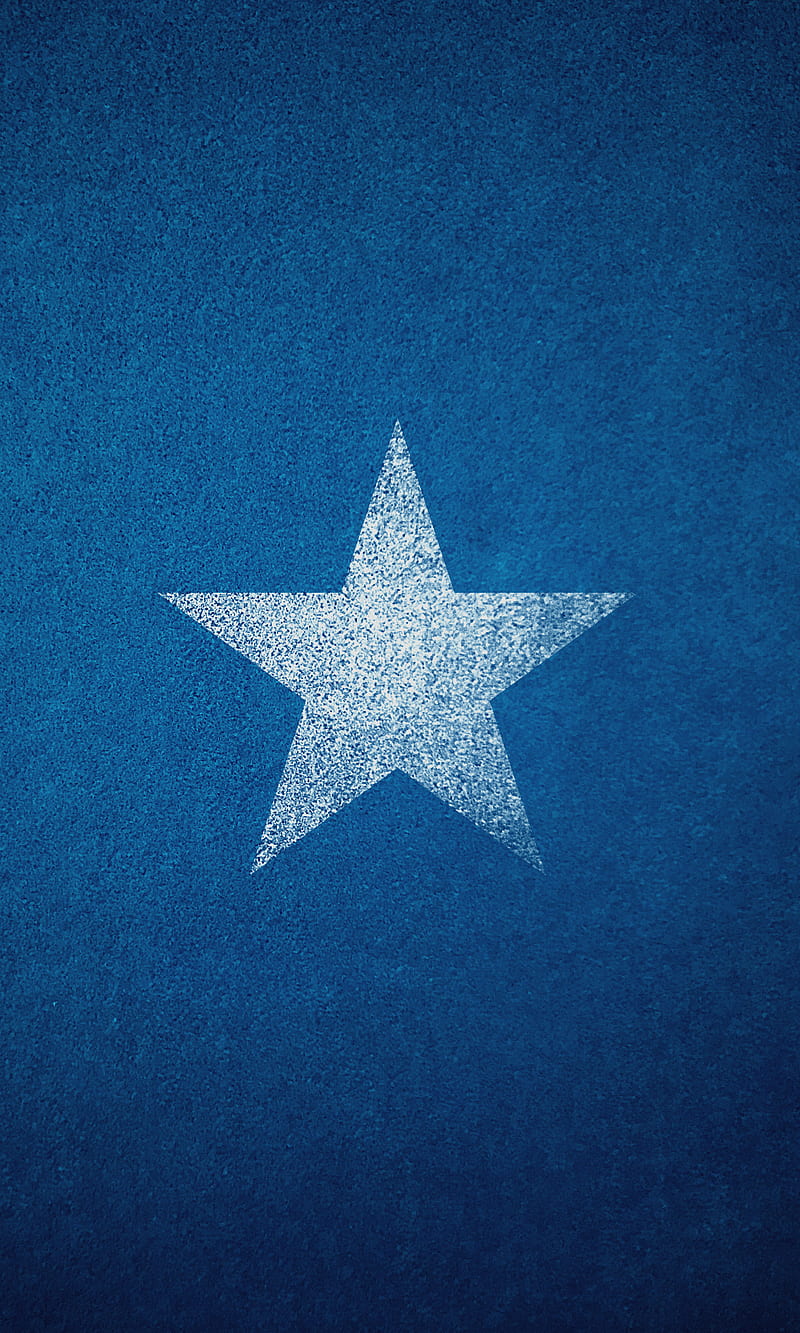 Single Star, blue, cool, crisp simple, texture, white, worn, HD phone  wallpaper | Peakpx