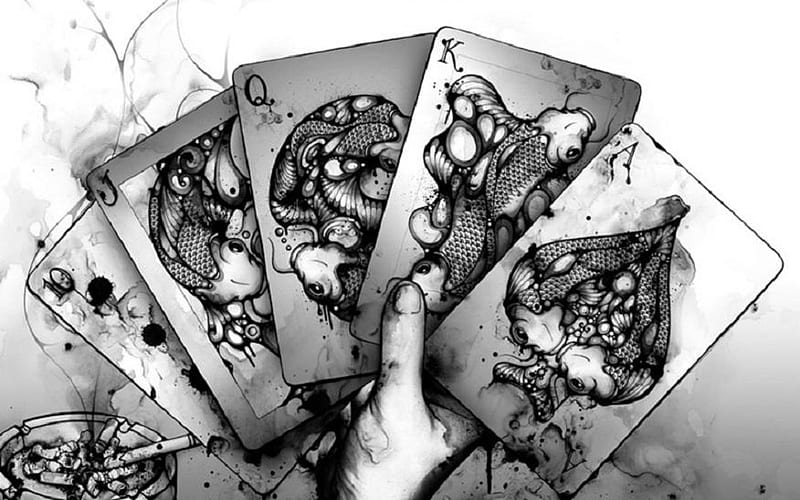 In spades, flush, poker, cards, spades, hand, HD wallpaper | Peakpx