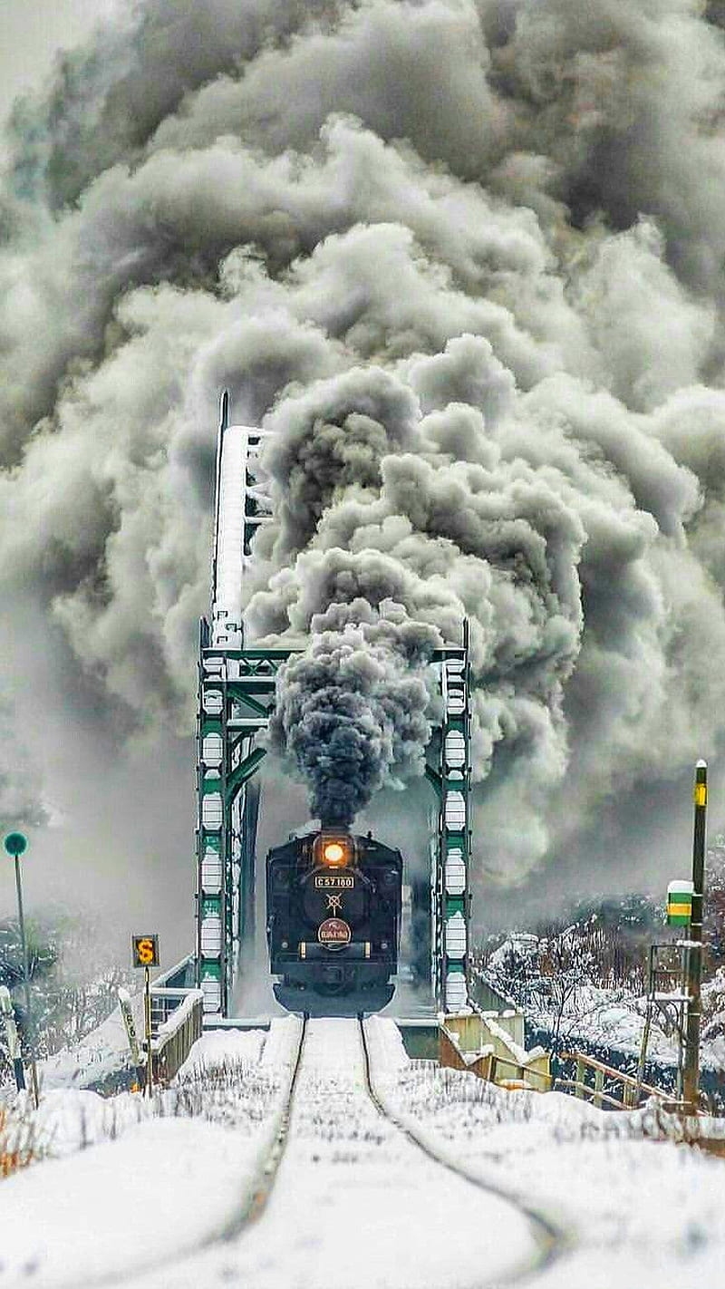 Train, smoke, steam, HD phone wallpaper