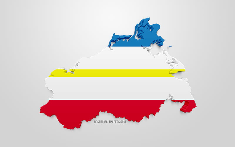 Mecklenburg-Vorpommern map silhouette, 3d flag of Mecklenburg-Vorpommern, federal state of Germany, 3d art, Mecklenburg-Vorpommern 3d flag, Germany, Europe, Mecklenburg-Vorpommern, geography, States of Germany, HD wallpaper