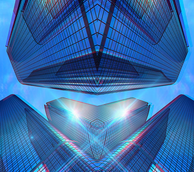 abstract building, 3d, abstract, architect, HD wallpaper
