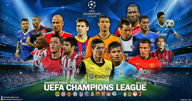 Uefa Champions League Knockout phase - Round of 16, movic, lionel messi,  cristiano ronaldo, HD wallpaper | Peakpx